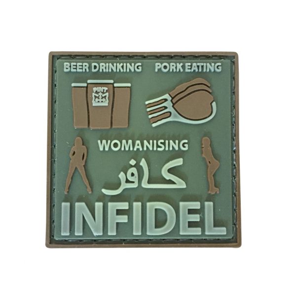 Beer Drinking Pork Eating Womanising PVC Patch - Various Colours