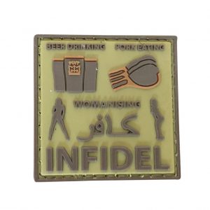 Beer Drinking Pork Eating Womanising PVC Patch - Various Colours