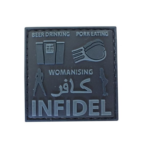 Beer Drinking Pork Eating Womanising PVC Patch - Various Colours