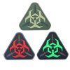 Biohazard Triangle PVC Patch - Various Colours