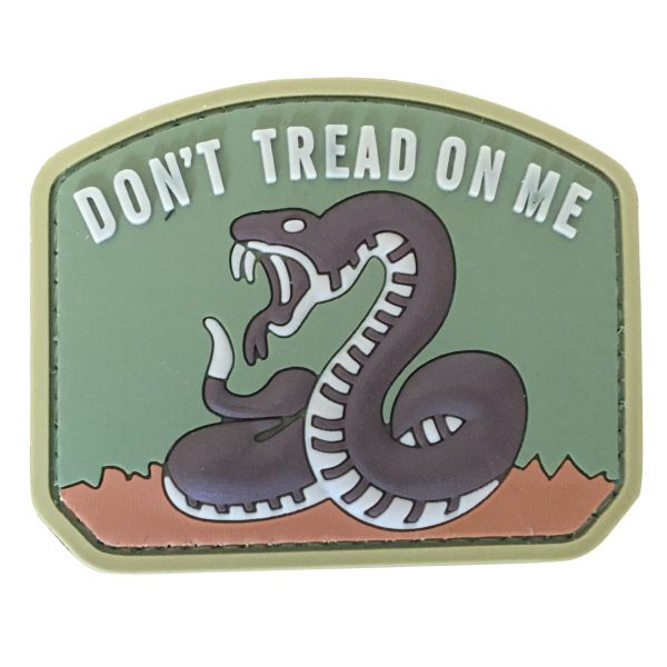 Don't Tread On Me PVC Patch - Various Colours