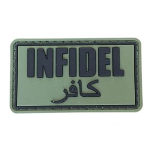 New Products 13 Infidel PVC Patch - Various Colours - Black