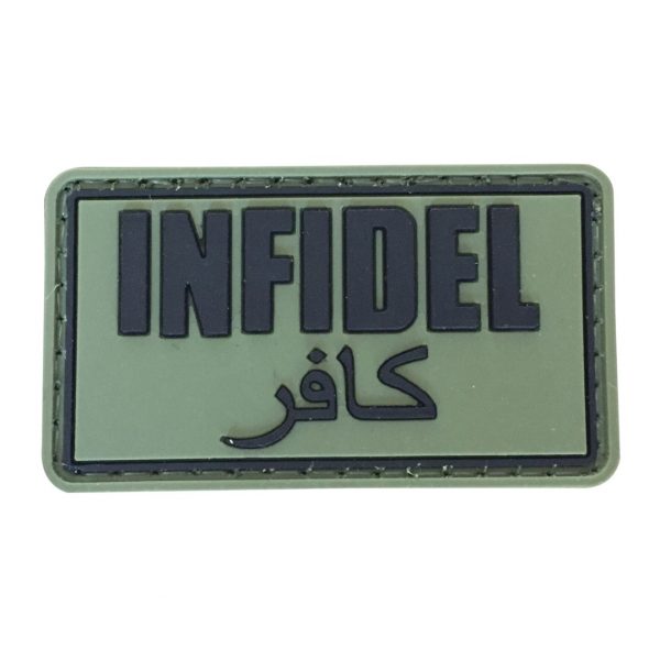 Infidel PVC Patch - Various Colours - Black