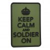 Keep Calm & Soldier On PVC Patch 2 Keep Calm & Soldier On PVC Patch