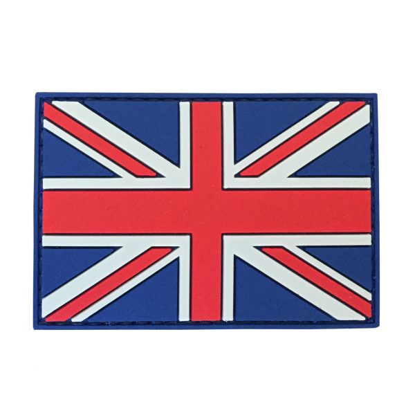 UK Flag PVC Patch - Various Colours