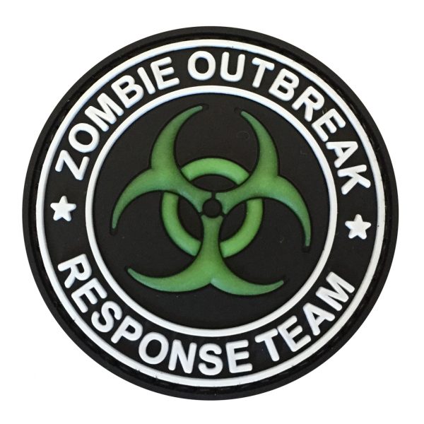 Zombie Outbreak Response Team Biohazard PVC Patch - Various colours - Glow