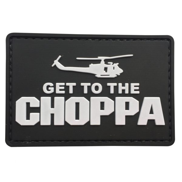 Get To The Choppa Helicopter PVC Patch