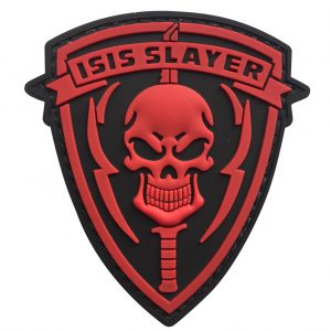 ISIS Slayer Skull Shield PVC Patch - Various Colours