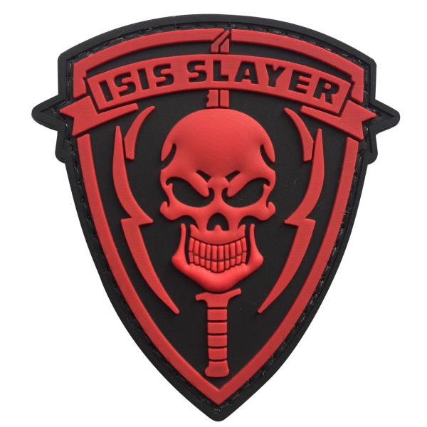 ISIS Slayer Skull Shield PVC Patch - Various Colours