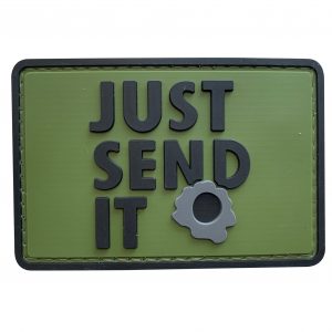 Just Send It PVC Patch - Various Colours 5 Just Send It PVC Patch - Various Colours - Black