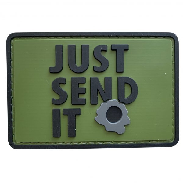 Just Send It PVC Patch - Various Colours - Black