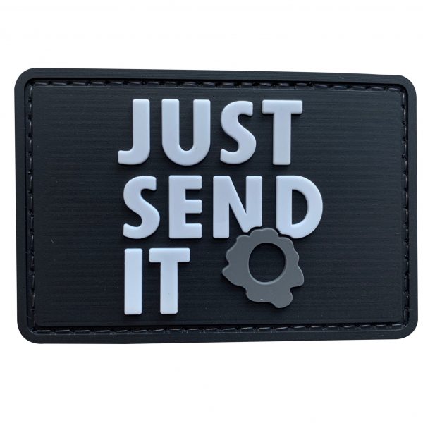 Just Send It PVC Patch - Various Colours - Black