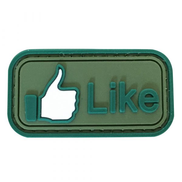 Like Button PVC Patch - Various Colours - Black