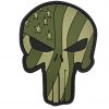 Patriot Punisher Green PVC Patch 2 Patriot Punisher Green PVC Patch