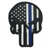 Patriot Punisher Thin Blue Line PVC Patch 2 Patriot Punisher Thin Blue Line PVC Patch