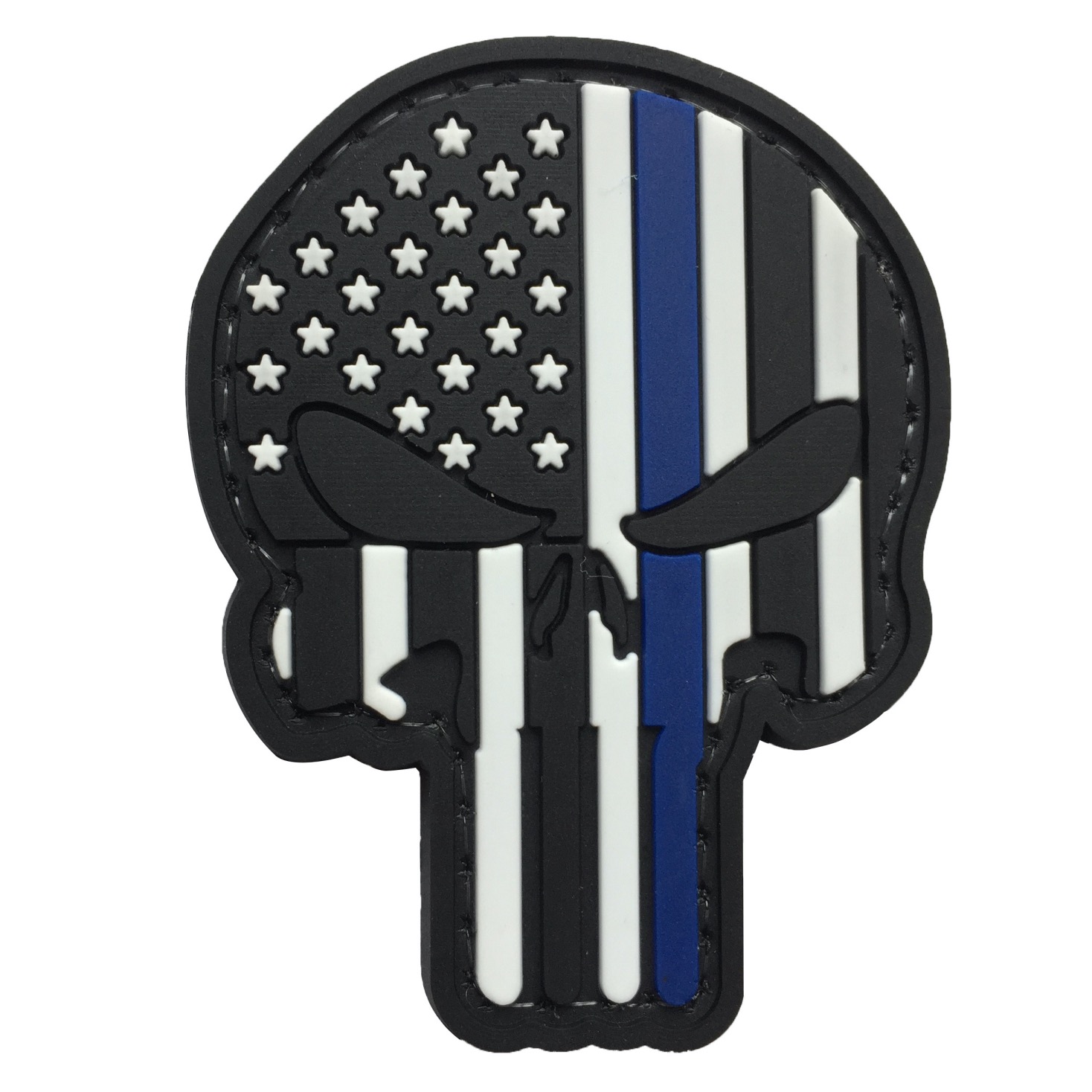 Thin Blue Line PVC Patch