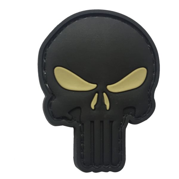 Punisher Cut Out PVC Patch - Various Colours