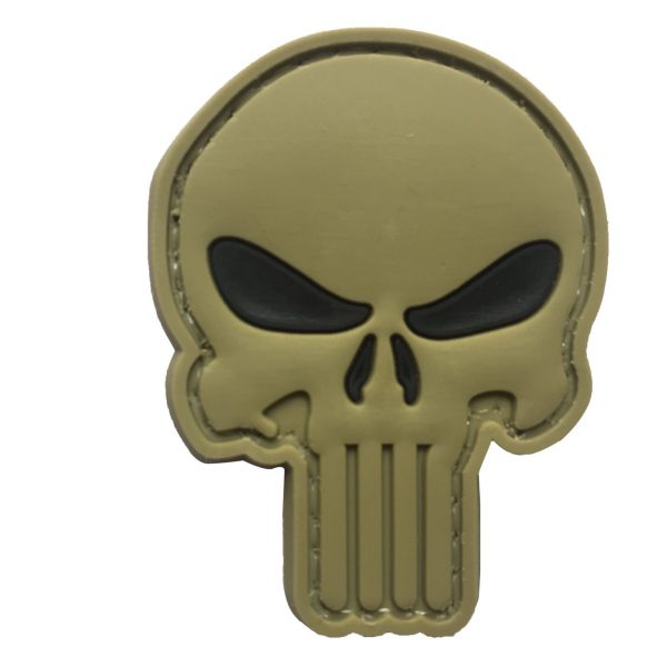 Punisher Cut Out PVC Patch - Various Colours