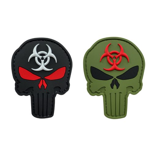 Biohazard Punisher PVC Patch - Various Colours - The Patch Board