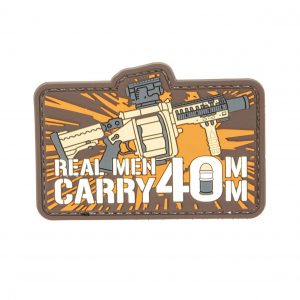 New Products 3 Real Men Carry 40mm PVC Patch