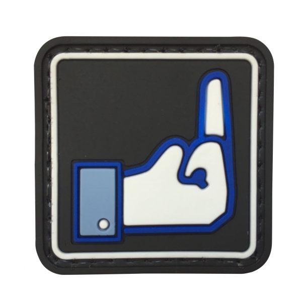 Square Dislike Button PVC Patch