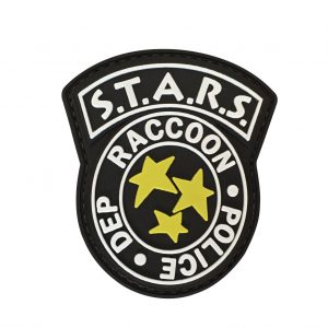 STARS Raccoon Police Dept PVC Patch- Various Colours 5 STARS Raccoon Police Dept PVC Patch- Various Colours - Black
