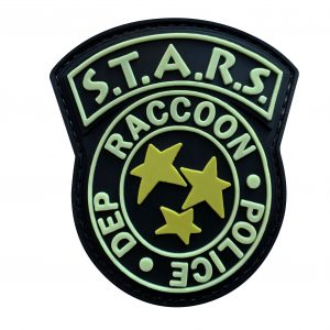 New Products 18 STARS Raccoon Police Dept PVC Patch- Various Colours - Glow