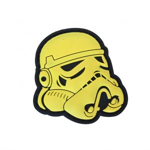 Stormtrooper Helmet PVC Patch - Various Colours - White