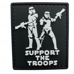 Support The Troops PVC Patch 5 Support The Troops PVC Patch - Black