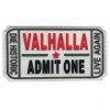 Valhalla Entrance Ticket PVC Patch - Various Colours 3 Valhalla Entrance Ticket PVC Patch - Various Colours - White