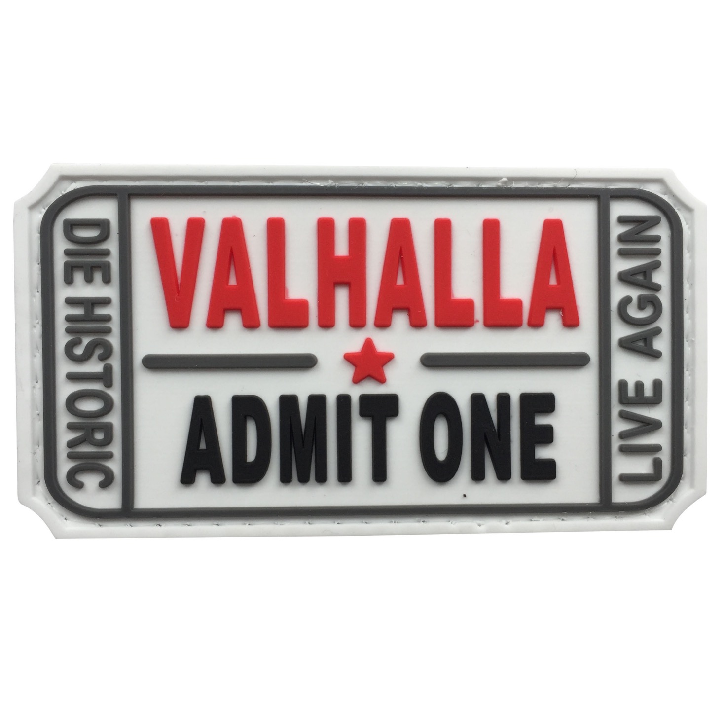 Valhalla Entrance Ticket PVC Patch - Various Colours - The Patch Board