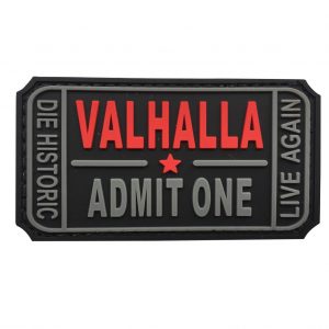 Valhalla Entrance Ticket PVC Patch - Various Colours - The Patch Board