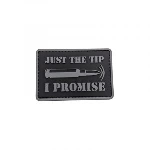 Just The Tip I Promise PVC Patch - Various Colours 7 just-the-tip-patch-black