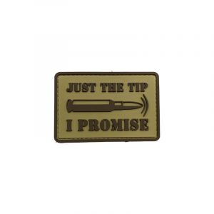 Just The Tip I Promise PVC Patch - Various Colours 5 just-the-tip-patch-tan