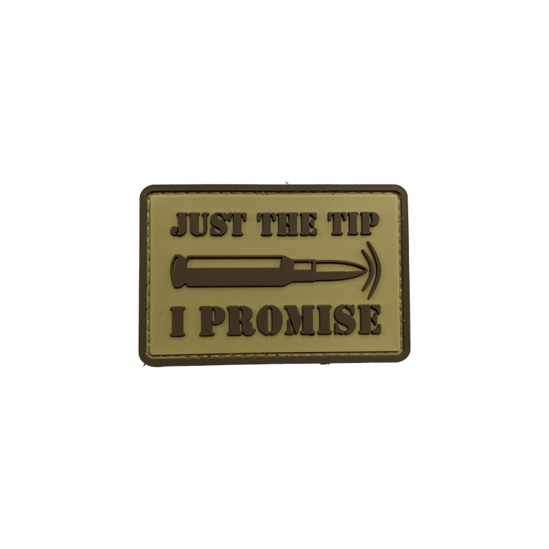 Just The Tip I Promise PVC Patch - Various Colours - The Patch Board